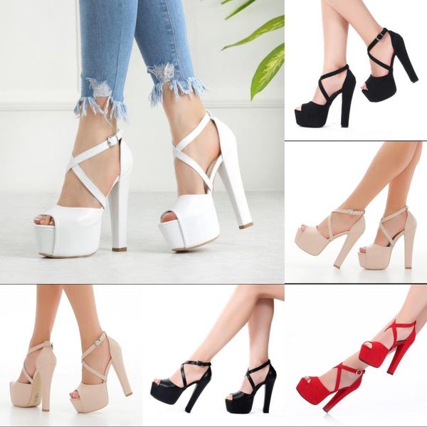 dress shoes women fashion pumps high thick heels cross strappy platform night party ss-1007, Black
dress shoes women fashion pumps high thick heels cross strappy platform night party ss-1007, Black