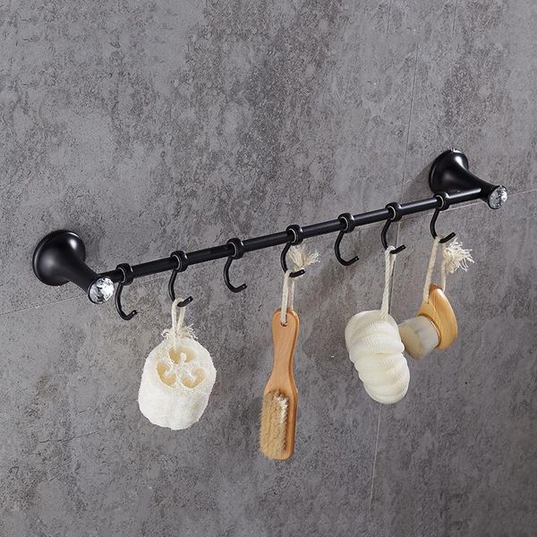 robe hooks auswind luxury black bathroom wall mount 7 row hook coat hanger door for accessories sj17
robe hooks auswind luxury black bathroom wall mount 7 row hook coat hanger door for accessories sj17