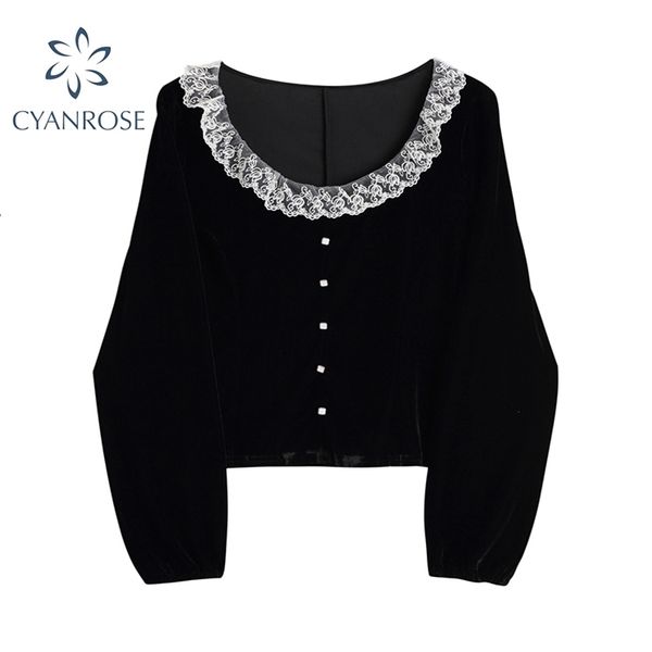 elegant long sleeve flannel blouse women cotton with lace autumn vintage button korean o neck retro casual shirt female 210417, White
elegant long sleeve flannel blouse women cotton with lace autumn vintage button korean o neck retro casual shirt female 210417, White