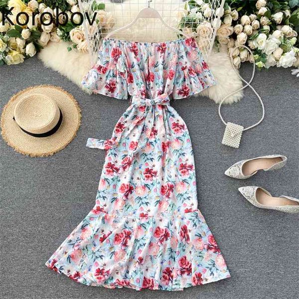 korobov summer beach style women dress korean slash neck off shoulder high waist lacing dresses bohemian vestidos femme 210430, Black;gray
korobov summer beach style women dress korean slash neck off shoulder high waist lacing dresses bohemian vestidos femme 210430, Black;gray