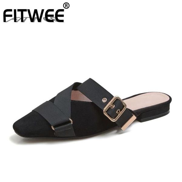 women sandals shoes fashion real genuine leather slippers square toe metal buckle thick low heels footwear size 33-43, Black
women sandals shoes fashion real genuine leather slippers square toe metal buckle thick low heels footwear size 33-43, Black