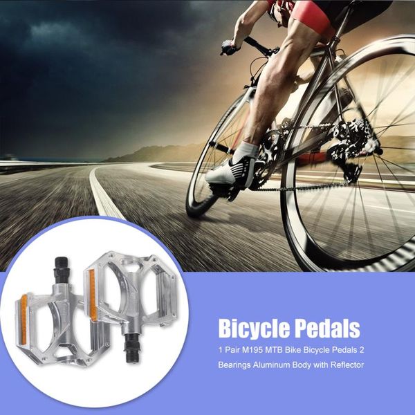 bike pedals 2x m195 mtb aluminum body 2-bearing with reflector bicycle parts for mountain cycling supplies
bike pedals 2x m195 mtb aluminum body 2-bearing with reflector bicycle parts for mountain cycling supplies