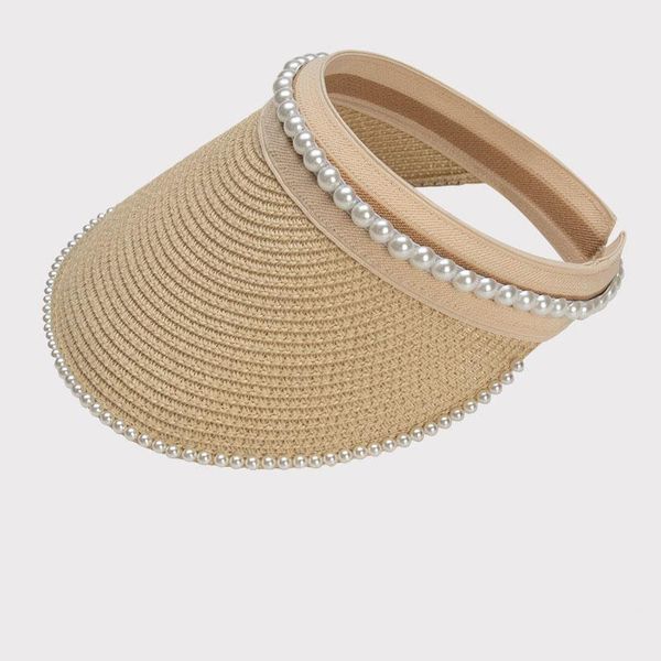wide brim hats for women women's summer hat straw pearl accessories sun protection fashion 2021 visor autumn empty, Blue;gray
wide brim hats for women women's summer hat straw pearl accessories sun protection fashion 2021 visor autumn empty, Blue;gray