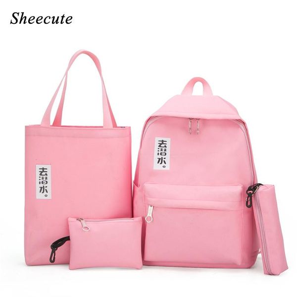 backpack children's school bags kids canvas fashion print high student girls satchel 4pcs/set
backpack children's school bags kids canvas fashion print high student girls satchel 4pcs/set