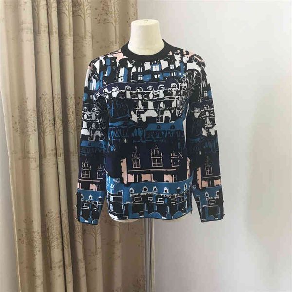 2022 factory wholesale new model autumn winter fashion castle pattern zipper loose sweater women, White;black
2022 factory wholesale new model autumn winter fashion castle pattern zipper loose sweater women, White;black