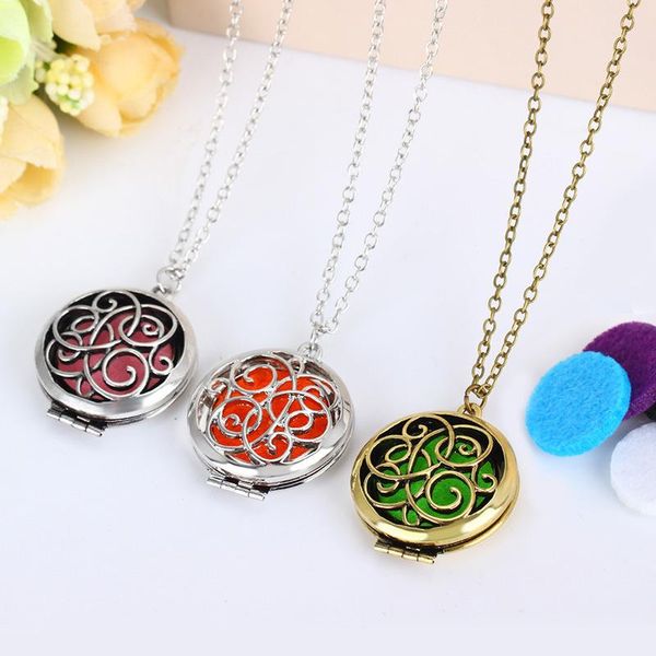 charms fashion aroma diffuser necklace women perfume essential oil volatile pendant exquisite christmas gift accessories, Bronze;silver
charms fashion aroma diffuser necklace women perfume essential oil volatile pendant exquisite christmas gift accessories, Bronze;silver