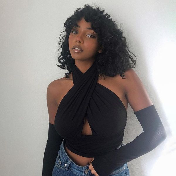 fashion women cross halter crop backless aesthetic streetwear black tshirts with gloves drop women's t-shirt, White
fashion women cross halter crop backless aesthetic streetwear black tshirts with gloves drop women's t-shirt, White