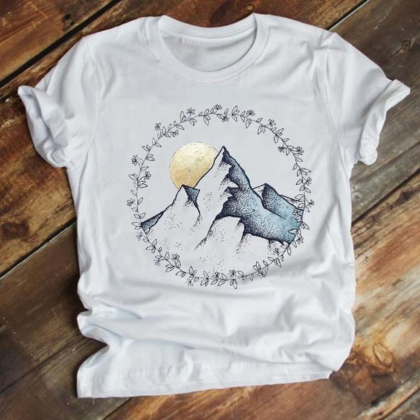 women's t-shirt women printing short sleeve mountain style trend 90s cute summer fashion clothes print tshirt female tee graphic, White
women's t-shirt women printing short sleeve mountain style trend 90s cute summer fashion clothes print tshirt female tee graphic, White