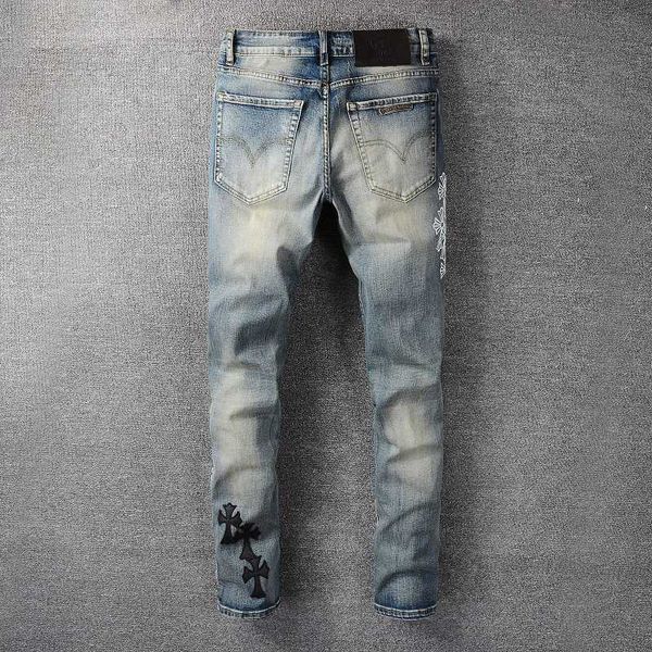 street chic ch crow's heart cross casual wash old high street hip hop slim jeans #7232qvz, Blue
street chic ch crow's heart cross casual wash old high street hip hop slim jeans #7232qvz, Blue