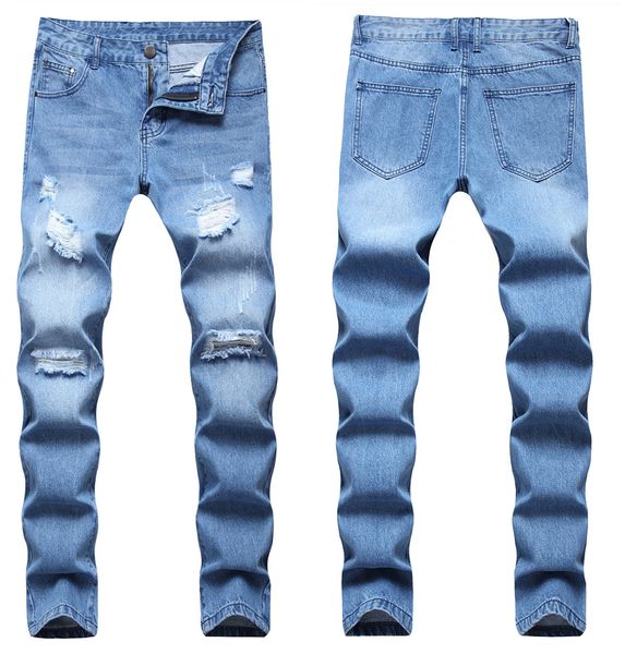 men's jeans man slim tailored cotton denim trousers 2023 stretchy ripped skinny biker embroidery print destroyed hole taped fit scratch, Blue
men's jeans man slim tailored cotton denim trousers 2023 stretchy ripped skinny biker embroidery print destroyed hole taped fit scratch, Blue
