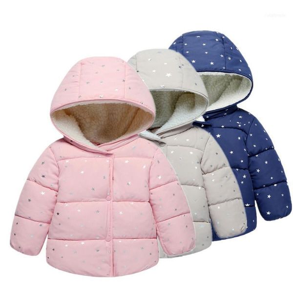 girl's clothes stars print hooded baby girl coat cotton warm children's jacket clothing coat1, Blue;gray
girl's clothes stars print hooded baby girl coat cotton warm children's jacket clothing coat1, Blue;gray