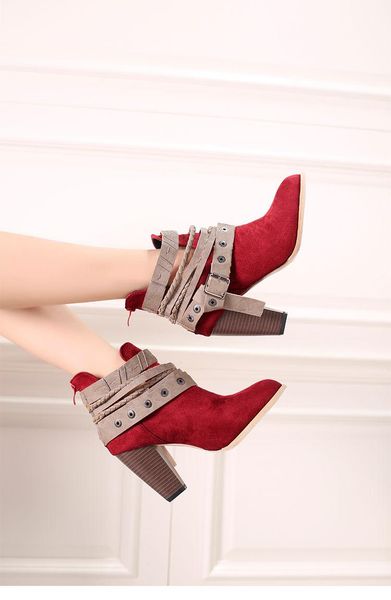 boots autumn winter women casual ladies shoes suede leather ankle high heeled snow boot size 35-43, Black
boots autumn winter women casual ladies shoes suede leather ankle high heeled snow boot size 35-43, Black