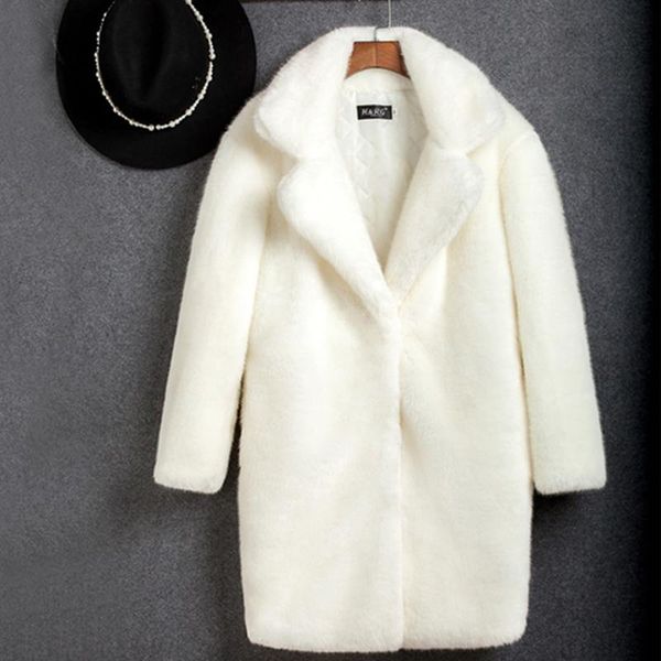 women's fur & faux women mink coat solid female turn down collar winter thicken warm fake lady casual jacket, Black
women's fur & faux women mink coat solid female turn down collar winter thicken warm fake lady casual jacket, Black