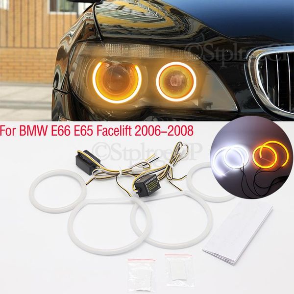 cotton light led angel eyes white and yellow drl kit for e66 e65 facelift 750i 760i 750li 760li 2006-08 car accessories other lighting s sys
cotton light led angel eyes white and yellow drl kit for e66 e65 facelift 750i 760i 750li 760li 2006-08 car accessories other lighting s sys