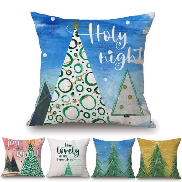 cushion/decorative pillow christmas tree cushion cover oil painting beige linen throw case 45x45cm sofa decoration
cushion/decorative pillow christmas tree cushion cover oil painting beige linen throw case 45x45cm sofa decoration