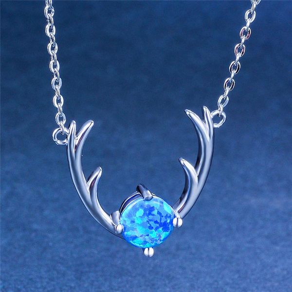 pendant necklaces cute female deer animal pendants silver color wedding necklace fashion blue white fire opal for women
pendant necklaces cute female deer animal pendants silver color wedding necklace fashion blue white fire opal for women
