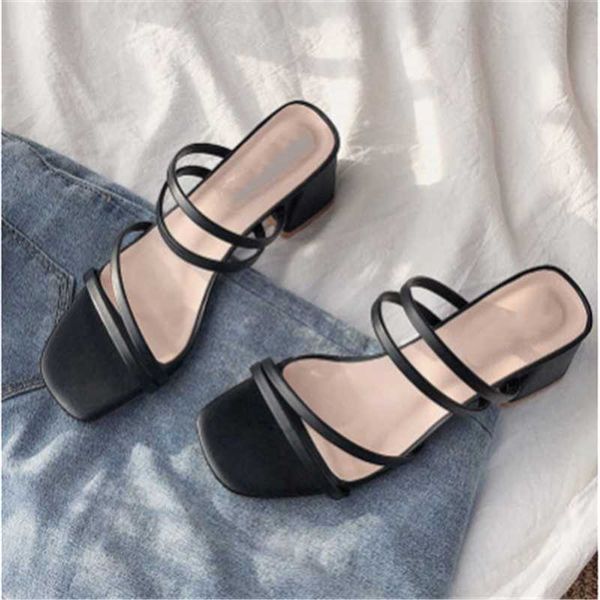 black strappy sandals female fairy style 2021 mid-heel and slippers outer wear thick-heeled women's shoes dress
black strappy sandals female fairy style 2021 mid-heel and slippers outer wear thick-heeled women's shoes dress