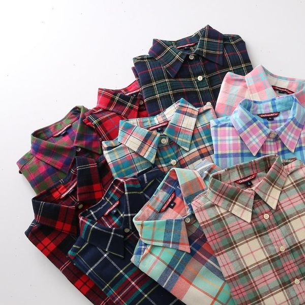 autumn fashion plaid flannel lapel women shirt long sleeve casual loose cotton blusas office lady, White
autumn fashion plaid flannel lapel women shirt long sleeve casual loose cotton blusas office lady, White