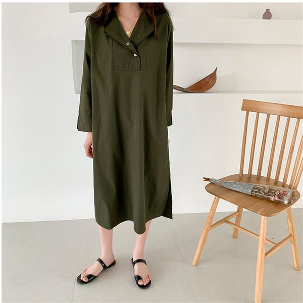 women slender comfortable full-sleeved stylish straight autumn girls fresh loose all-match casual long dresses 210421, Black;gray
women slender comfortable full-sleeved stylish straight autumn girls fresh loose all-match casual long dresses 210421, Black;gray