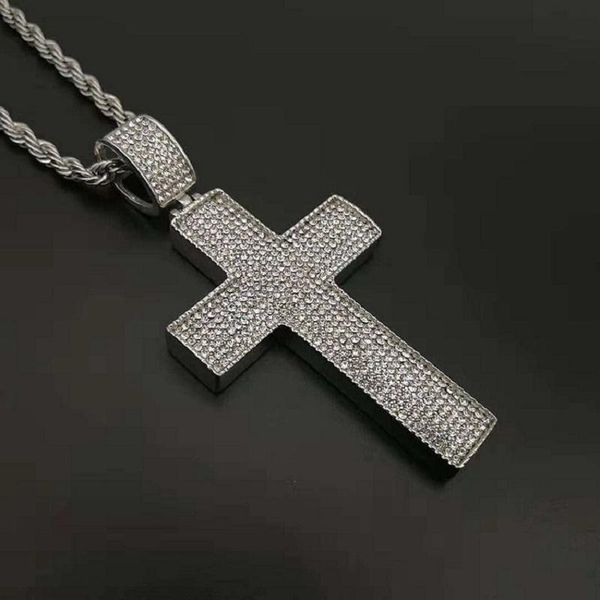 pendant necklaces potcet neutral stainless steel catholic cross titanium necklace geometric fashion hip hop party jewelry, Silver
pendant necklaces potcet neutral stainless steel catholic cross titanium necklace geometric fashion hip hop party jewelry, Silver