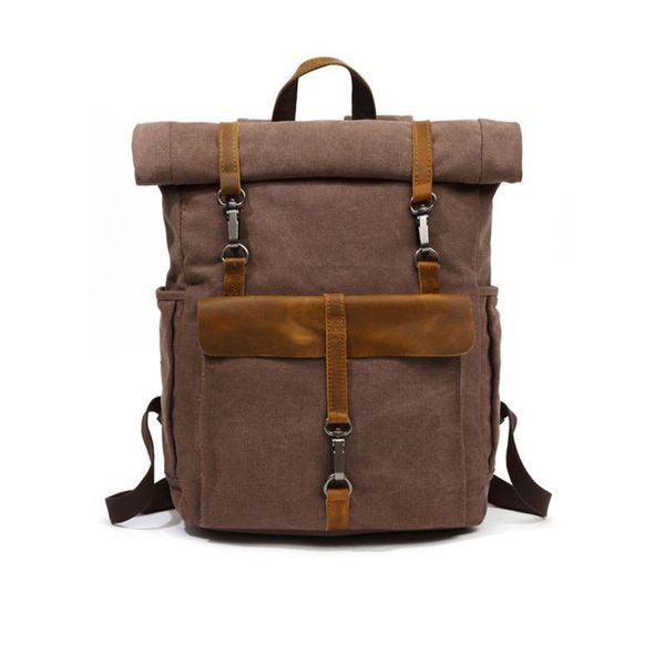 outdoor bags men vintage canvas rucksack travel sport schoolbag camping bag large waxed mountaineering pack backpack 
outdoor bags men vintage canvas rucksack travel sport schoolbag camping bag large waxed mountaineering pack backpack