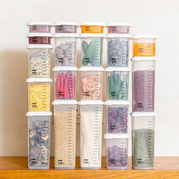 storage bottles & jars wall mounted divided rice and cereal dispenser automatic plastic box 6 moisture proof racks
storage bottles & jars wall mounted divided rice and cereal dispenser automatic plastic box 6 moisture proof racks