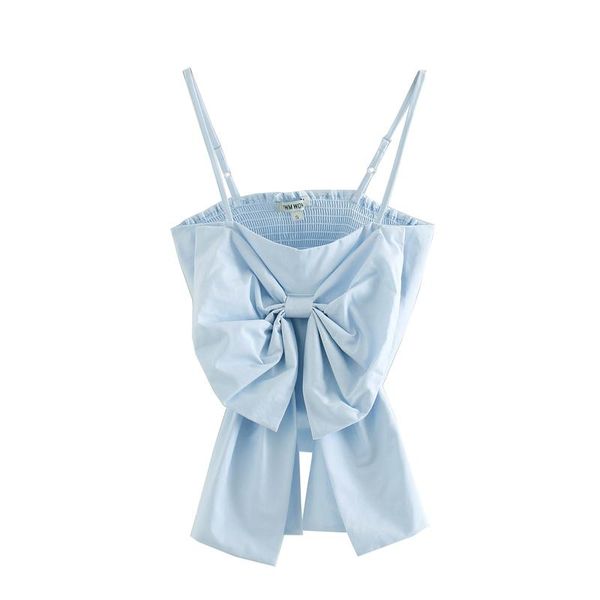 women's tanks & camis 2021 women fashion spaghetti strap bow tie decoration summer wear female back elastic slim sling crop ls6724, White
women's tanks & camis 2021 women fashion spaghetti strap bow tie decoration summer wear female back elastic slim sling crop ls6724, White