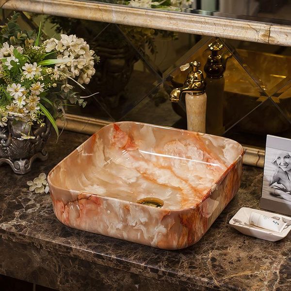 ceramic table basin square european marble art el bathroom washbasin decorative sink faucets
ceramic table basin square european marble art el bathroom washbasin decorative sink faucets