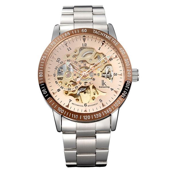 wristwatches women watch automatic mechanical skeleton female clock stainless steel bracelet ol lady montre femme orologio donna, Slivery;brown
wristwatches women watch automatic mechanical skeleton female clock stainless steel bracelet ol lady montre femme orologio donna, Slivery;brown