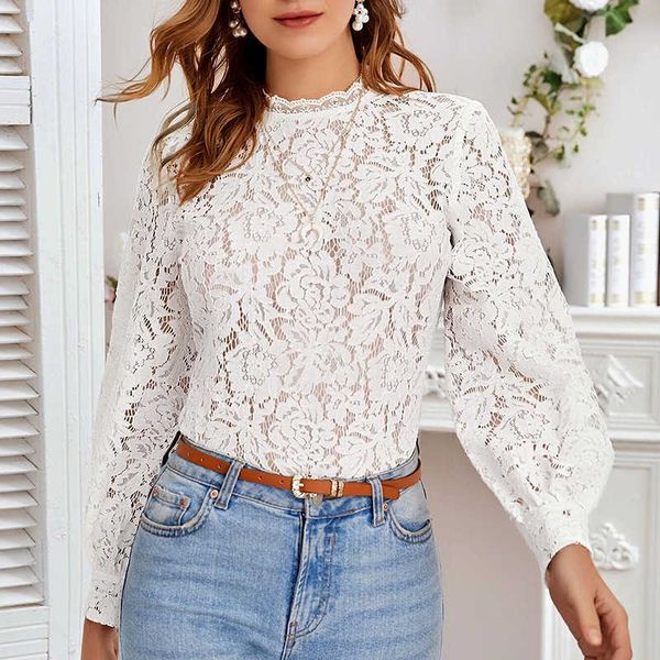 elegant women blouse casual o-neck long sleeve lace hollow out spring autumn office lady blouses w268 210526, White
elegant women blouse casual o-neck long sleeve lace hollow out spring autumn office lady blouses w268 210526, White