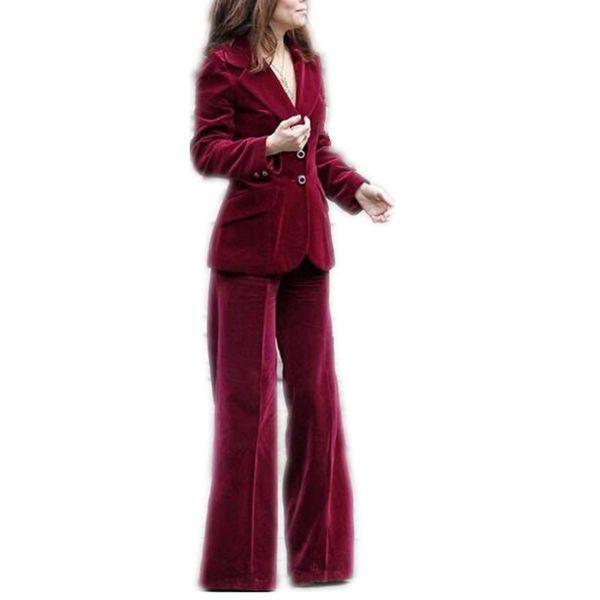 winter velvet mother of the bride pants suits women ladies formal evening party tuxedos work wear for wedding women's two piece, White
winter velvet mother of the bride pants suits women ladies formal evening party tuxedos work wear for wedding women's two piece, White
