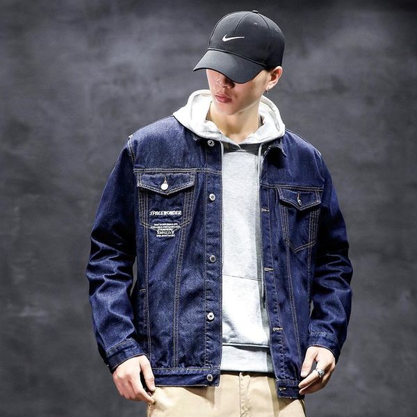 denim jacket men's korean trend slim handsome loose outer wear 925 jackets, Black;brown
denim jacket men's korean trend slim handsome loose outer wear 925 jackets, Black;brown
