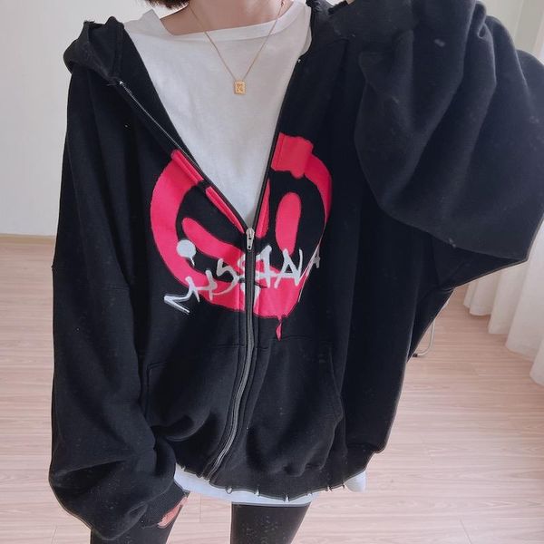women's hoodies & sweatshirts winter large size fleece hoodie jackets long sleeve hand frayed thicken flocking casual hooded sweatshirt, Black
women's hoodies & sweatshirts winter large size fleece hoodie jackets long sleeve hand frayed thicken flocking casual hooded sweatshirt, Black