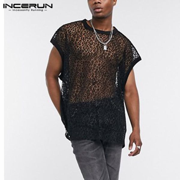 men's t-shirts men t shirt mesh transparent leopard print o neck streetwear camiseta masculina short sleeve nightclub party incerun, White;black
men's t-shirts men t shirt mesh transparent leopard print o neck streetwear camiseta masculina short sleeve nightclub party incerun, White;black