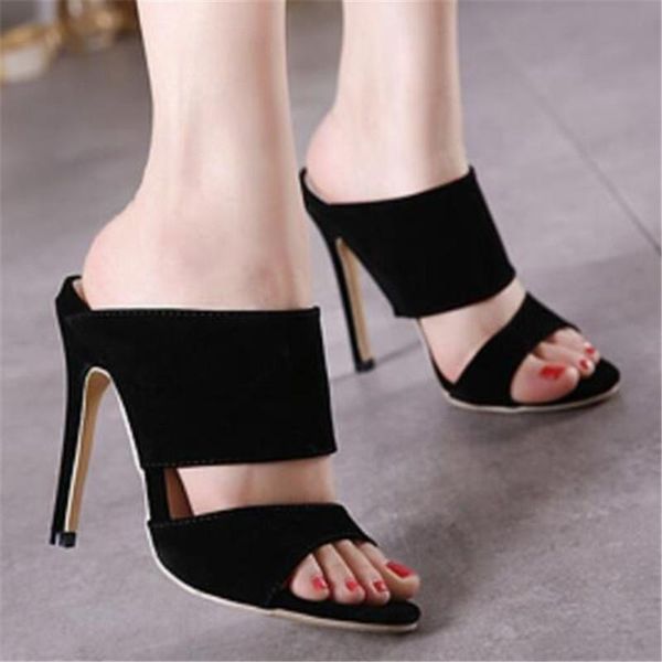 women sandals flock slip on 11cm thin heels high round toe shallow shoes sandalias mujer 2021 size 35-42 black
women sandals flock slip on 11cm thin heels high round toe shallow shoes sandalias mujer 2021 size 35-42 black