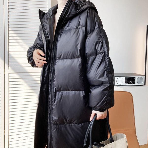 women's down & parkas long jacket women winter thickened 90% white duck hooded clothes 8a5t, Black
women's down & parkas long jacket women winter thickened 90% white duck hooded clothes 8a5t, Black