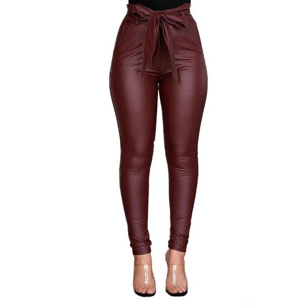 women's pants & capris autumn faux pu leather black/blue/red belt high waist pencil pant women fashion long trousers casual female 3xl, Black;white
women's pants & capris autumn faux pu leather black/blue/red belt high waist pencil pant women fashion long trousers casual female 3xl, Black;white