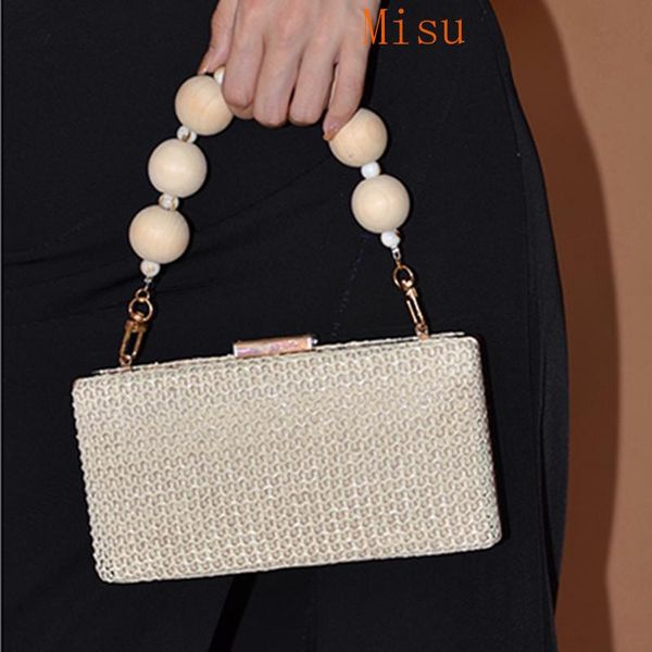 women evening clutch bags wooden bead chain summer straw beach bag wedding dinner purses and handbags luxury
women evening clutch bags wooden bead chain summer straw beach bag wedding dinner purses and handbags luxury
