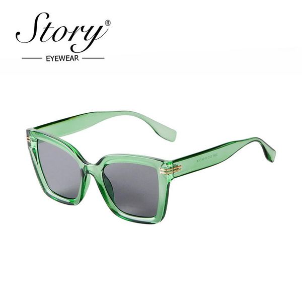 sunglasses story retro fashion green square women men 2021 brand design vintage classic leopard oversized cat eye shades s2247m, White;black
sunglasses story retro fashion green square women men 2021 brand design vintage classic leopard oversized cat eye shades s2247m, White;black