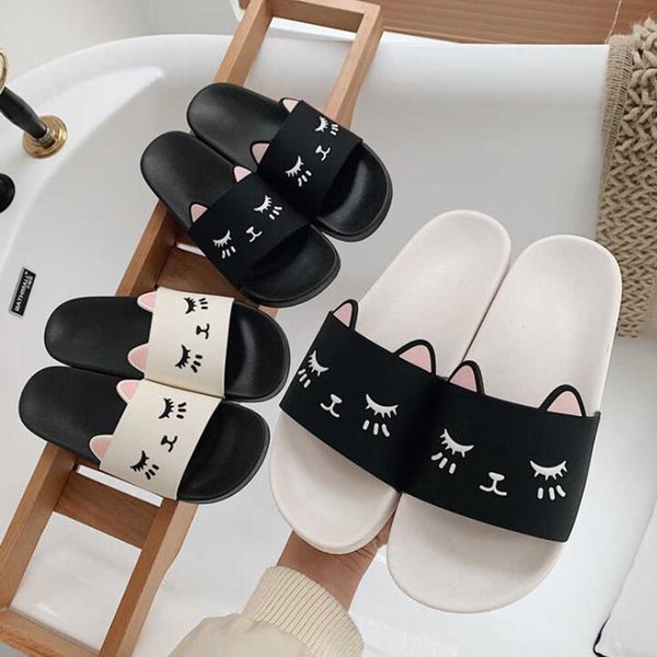 cartoon cat women slippers casual indoor home summer bath non-slip ladies shoes comfortable flat female flip flop qq495 210625, Black
cartoon cat women slippers casual indoor home summer bath non-slip ladies shoes comfortable flat female flip flop qq495 210625, Black