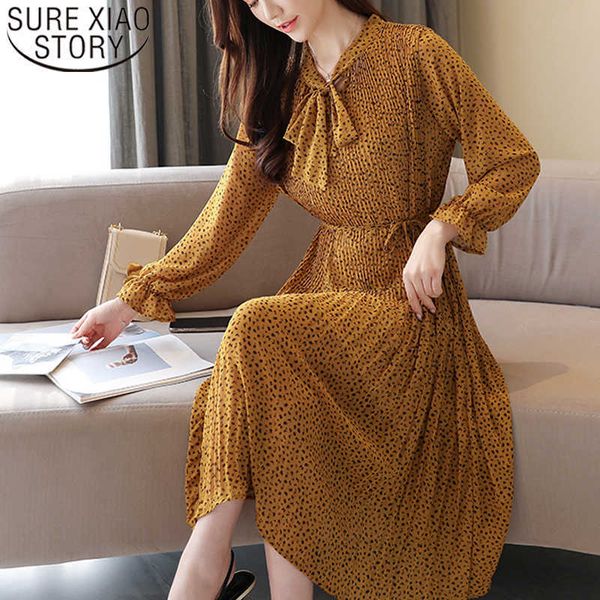 korean casual bow print chiffon women dress long sleeve high waist elegant vintage midi ladies dresses vestidos clothing 8636 50 210528, Black;gray
korean casual bow print chiffon women dress long sleeve high waist elegant vintage midi ladies dresses vestidos clothing 8636 50 210528, Black;gray