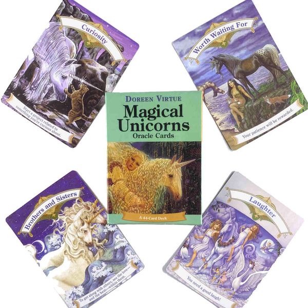 magical unicorn oracles cards leisure party table game fortune-telling prophecy tarot deck with guide book
magical unicorn oracles cards leisure party table game fortune-telling prophecy tarot deck with guide book