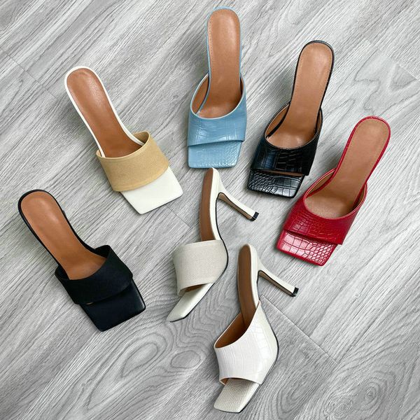 slippers knitted woman fashion retro square toe summer shoes female pink yellow red beige black high heels women flip flot 1epi
slippers knitted woman fashion retro square toe summer shoes female pink yellow red beige black high heels women flip flot 1epi