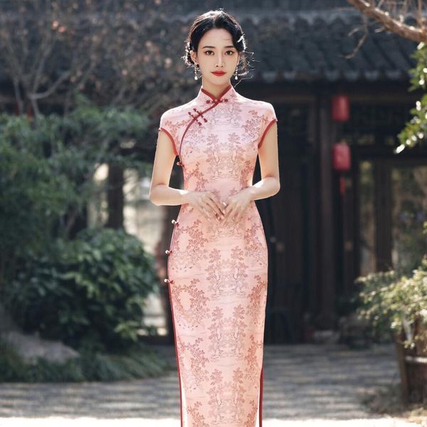 ethnic clothing vintage button print flower women satin cheongsam summer long qipao slim plus size 3xl-4xl evening party dresses vestid, Red
ethnic clothing vintage button print flower women satin cheongsam summer long qipao slim plus size 3xl-4xl evening party dresses vestid, Red