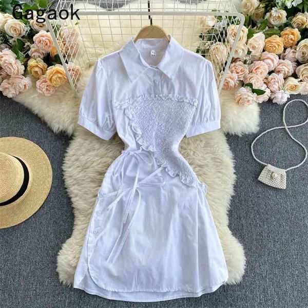 vintage bandage dress women summer puff sleeve solid lapel mini dresses slim harajuku fashion wild vestidos 210531, Black;gray
vintage bandage dress women summer puff sleeve solid lapel mini dresses slim harajuku fashion wild vestidos 210531, Black;gray