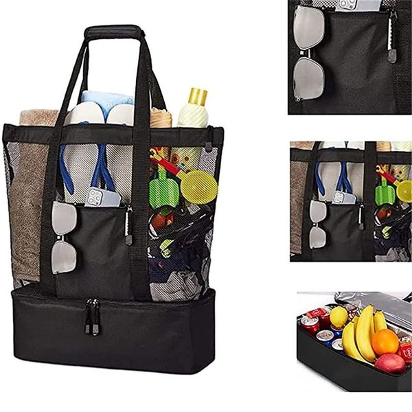 storage bags balleenshiny portable picnic insulation fresh-keeping beach bag mesh refrigerator compartment outdoor camping tote
storage bags balleenshiny portable picnic insulation fresh-keeping beach bag mesh refrigerator compartment outdoor camping tote