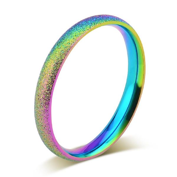 cluster rings simple rainbow ring for women matte narrow trendy colorful scrub titanium steel wedding band jewelry friends gift, Golden;silver
cluster rings simple rainbow ring for women matte narrow trendy colorful scrub titanium steel wedding band jewelry friends gift, Golden;silver