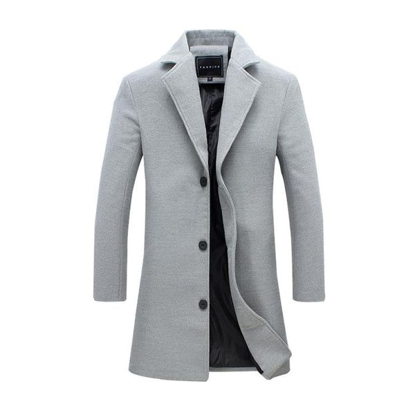 men's wool & blends woolen coat autumn and winter version of the fashion trench slim large size jacket long overcoat, Black
men's wool & blends woolen coat autumn and winter version of the fashion trench slim large size jacket long overcoat, Black