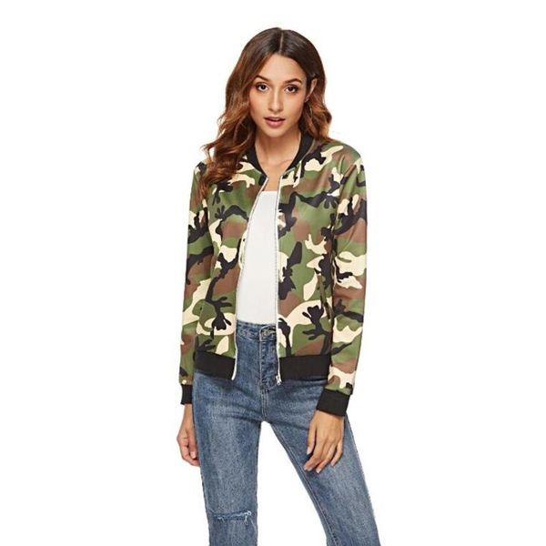 women's jackets autumn jacket camouflage clothing fashion coat zipper baseball uniform coats spring female plus size 3xl, Black;brown
women's jackets autumn jacket camouflage clothing fashion coat zipper baseball uniform coats spring female plus size 3xl, Black;brown