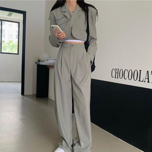 arrival runway korean fashion casual women's lace-up blazer coat jacket + sweet elegant lady long pant 2 piece set suit two pants, White
arrival runway korean fashion casual women's lace-up blazer coat jacket + sweet elegant lady long pant 2 piece set suit two pants, White